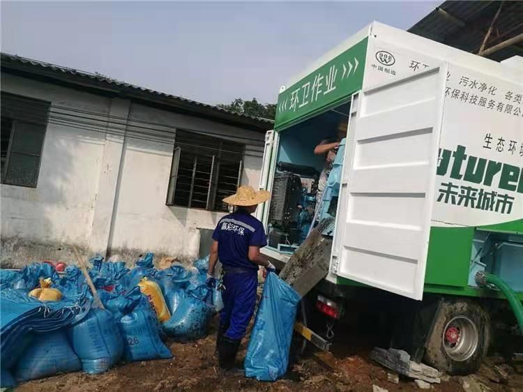 宁江工业污泥压干处理